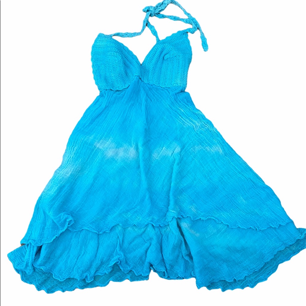 Beach tie-dye cover up